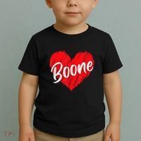 I Love Boone Heart Personalized Name Boone Toddler T-Shirt thumb 2