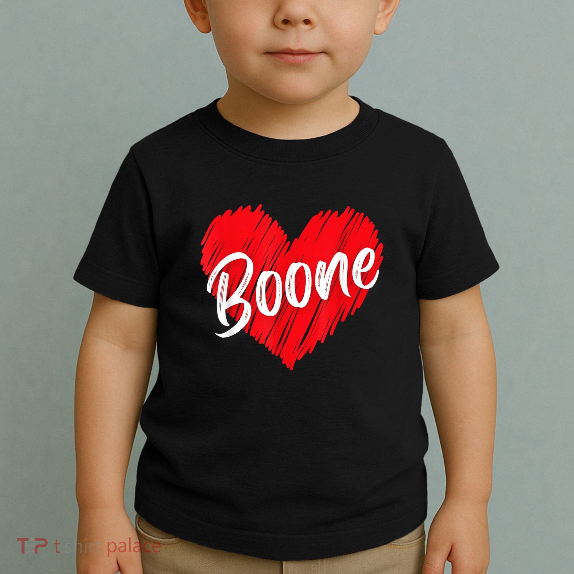 I Love Boone Heart Personalized Name Boone Toddler T-Shirt