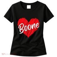 I Love Boone Heart Personalized Name Boone Women's T-Shirt thumb 0