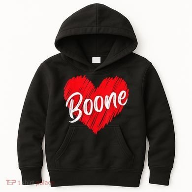 I Love Boone Heart Personalized Name Boone Kids Hoodie