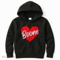 I Love Boone Heart Personalized Name Boone Kids Hoodie thumb 0