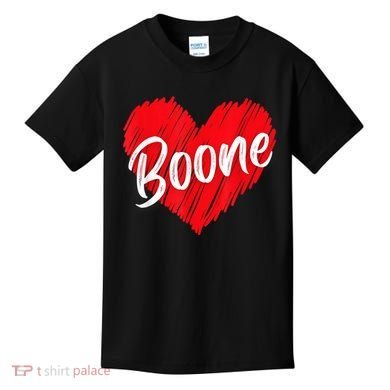 I Love Boone Heart Personalized Name Boone Kids T-Shirt