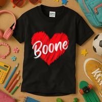 I Love Boone Heart Personalized Name Boone Kids T-Shirt thumb 3