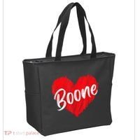 I Love Boone Heart Personalized Name Boone Tote Bag thumb 2