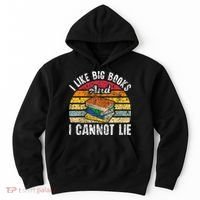 I Like Big Books And I Cannot Lie Bookworm Reading Teacher Hoodie thumb 0