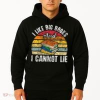 I Like Big Books And I Cannot Lie Bookworm Reading Teacher Hoodie thumb 2