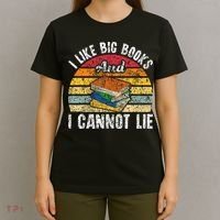 I Like Big Books And I Cannot Lie Bookworm Reading Teacher T-Shirt thumb 4