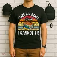 I Like Big Books And I Cannot Lie Bookworm Reading Teacher T-Shirt thumb 6