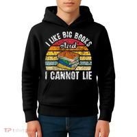 I Like Big Books And I Cannot Lie Bookworm Reading Teacher Kids Hoodie thumb 4