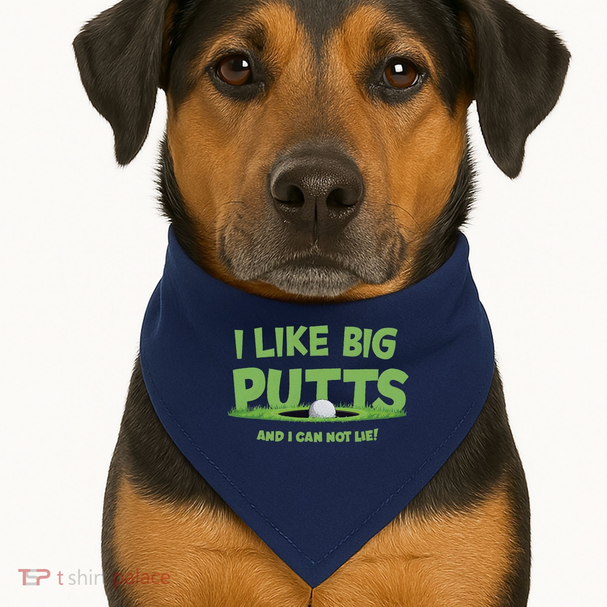I Like Big Putts And I Cannot Lie Funny Golf Golfer USA-Made Doggie Bandana