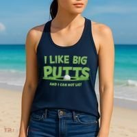 I Like Big Putts And I Cannot Lie Funny Golf Golfer Women's Tank Top thumb 2