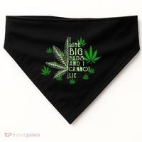I Like Big Buds And I Cannot Lies Marijuana Leaf Smoker USA-Made Doggie Bandana thumb 0