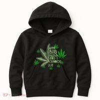 I Like Big Buds And I Cannot Lies Marijuana Leaf Smoker Kids Hoodie thumb 0