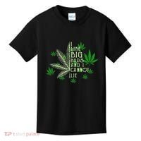 I Like Big Buds And I Cannot Lies Marijuana Leaf Smoker Kids T-Shirt thumb 0