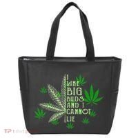 I Like Big Buds And I Cannot Lies Marijuana Leaf Smoker Tote Bag thumb 0