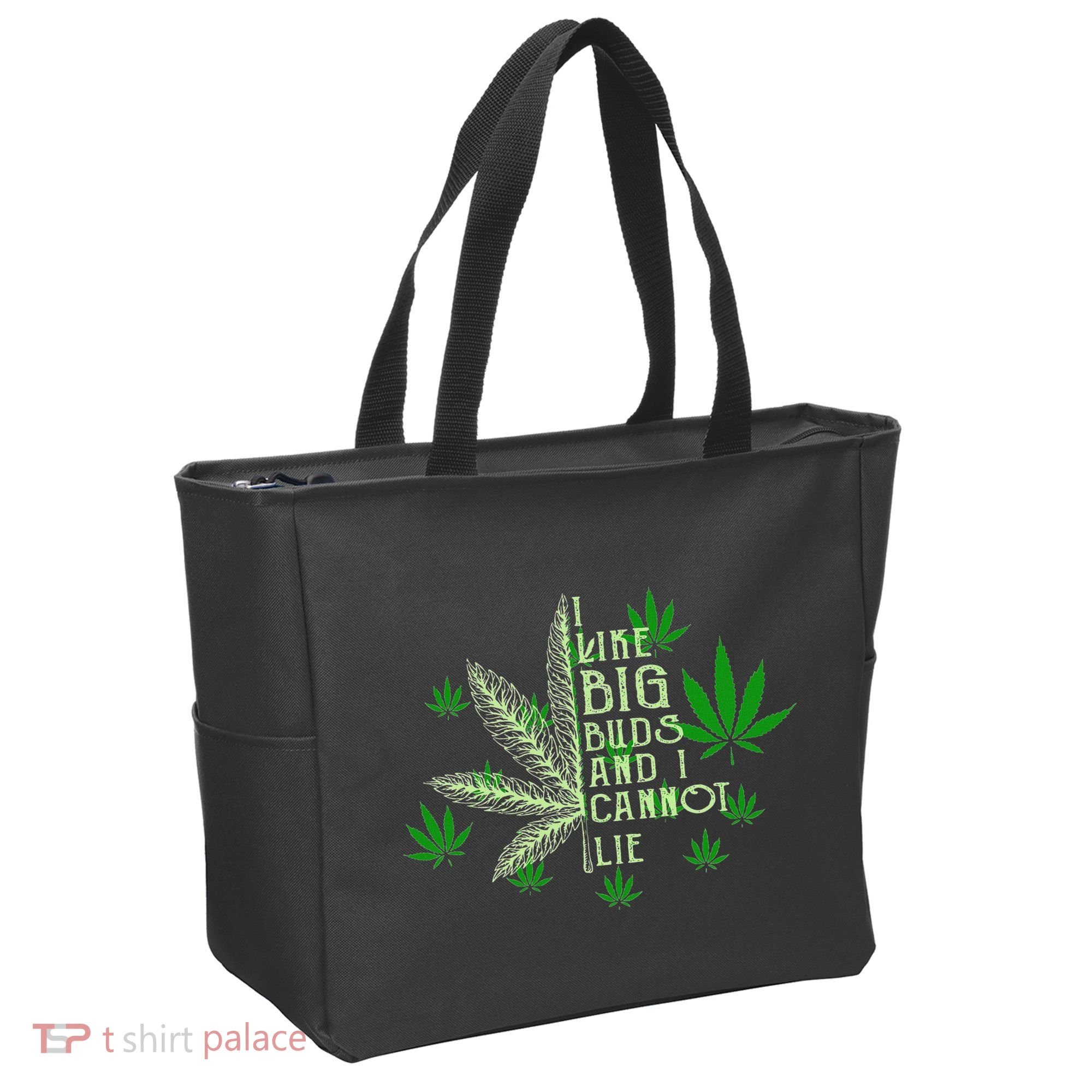 I Like Big Buds And I Cannot Lies Marijuana Leaf Smoker Tote Bag