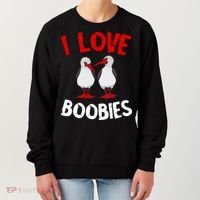 I Love Boobies Bird Funny Red Footed  Women's Sweatshirt thumb 0