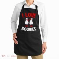 I Love Boobies Bird Funny Red Footed  Apron thumb 2