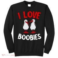 I Love Boobies Bird Funny Red Footed  Sweatshirt thumb 0