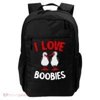 I Love Boobies Bird Funny Red Footed  Backpack thumb 0