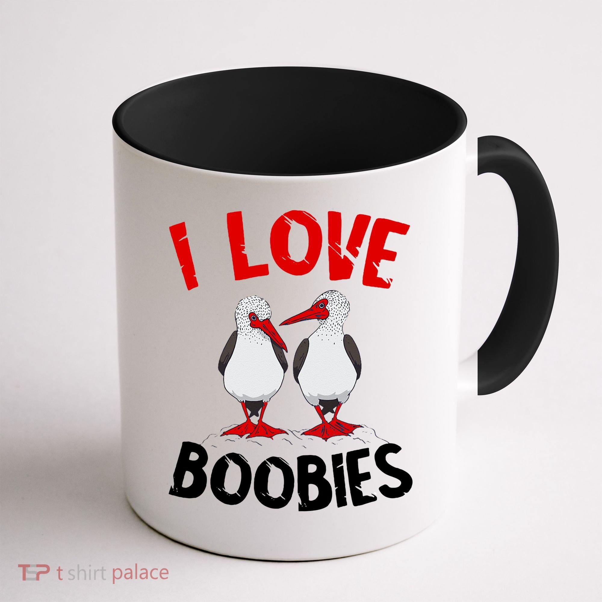I Love Boobies Bird Funny Red Footed  Coffee Mug