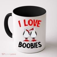 I Love Boobies Bird Funny Red Footed  Coffee Mug thumb 0