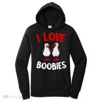 I Love Boobies Bird Funny Red Footed  Women's Hoodie thumb 0