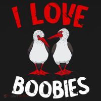 I Love Boobies Bird Funny Red Footed  Women's Hoodie thumb 2