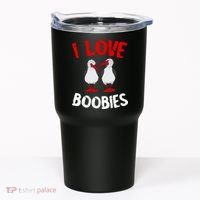 I Love Boobies Bird Funny Red Footed  Tumbler thumb 0