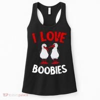 I Love Boobies Bird Funny Red Footed  Women's Tank Top thumb 0