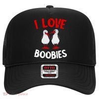 I Love Boobies Bird Funny Red Footed  Hat thumb 0