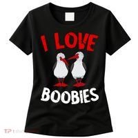 I Love Boobies Bird Funny Red Footed  Women's T-Shirt thumb 0