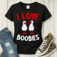 I Love Boobies Bird Funny Red Footed  Women's T-Shirt thumb 3