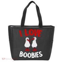 I Love Boobies Bird Funny Red Footed  Tote Bag thumb 0