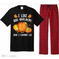 I Like Big Breasts And I Cannot Lie Thanksgiving Turkey Pajama Set thumb 0