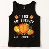 I Like Big Breasts And I Cannot Lie Thanksgiving Turkey Tank Top thumb 2