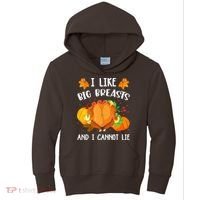 I Like Big Breasts And I Cannot Lie Thanksgiving Turkey Kids Hoodie thumb 0