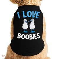 I Love Boobies Funny Blue Footed Doggie Tank thumb 0