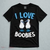 I Love Boobies Funny Blue Footed T-Shirt thumb 5