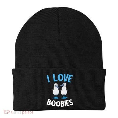 I Love Boobies Funny Blue Footed Beanie