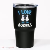 I Love Boobies Funny Blue Footed Tumbler thumb 0