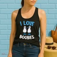 I Love Boobies Funny Blue Footed Women's Tank Top thumb 2