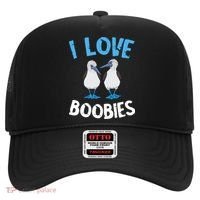 I Love Boobies Funny Blue Footed Hat thumb 0