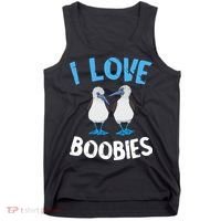 I Love Boobies Funny Blue Footed Tank Top thumb 0