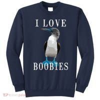 I Love Boobies Blue Footed Boobie Bird Sweatshirt thumb 0