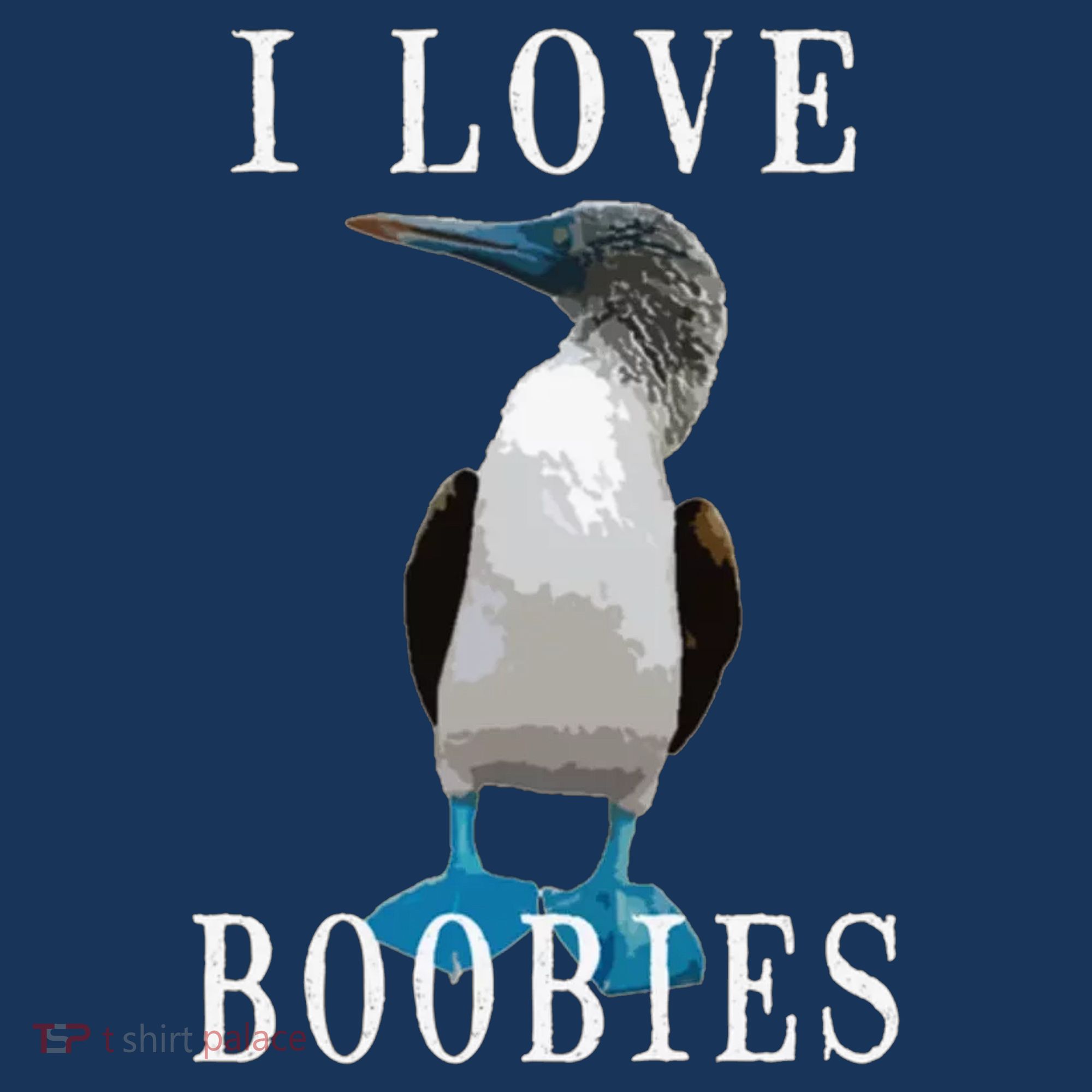 I Love Boobies Blue Footed Boobie Bird Sweatshirt