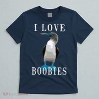 I Love Boobies Blue Footed Boobie Bird T-Shirt thumb 5