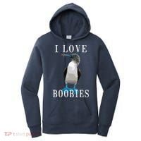 I Love Boobies Blue Footed Boobie Bird Women's Hoodie thumb 0