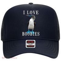 I Love Boobies Blue Footed Boobie Bird Hat thumb 0