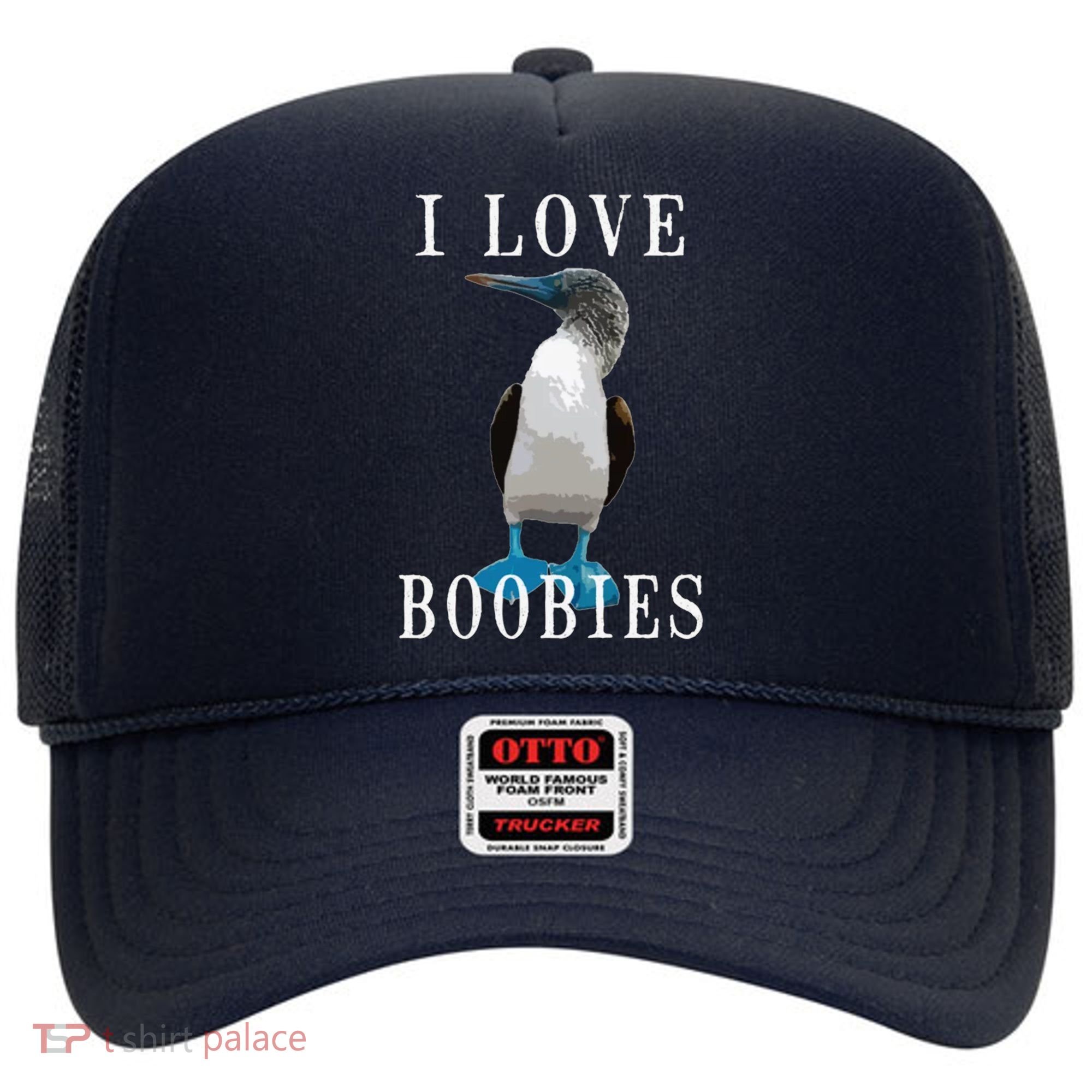I Love Boobies Blue Footed Boobie Bird Hat